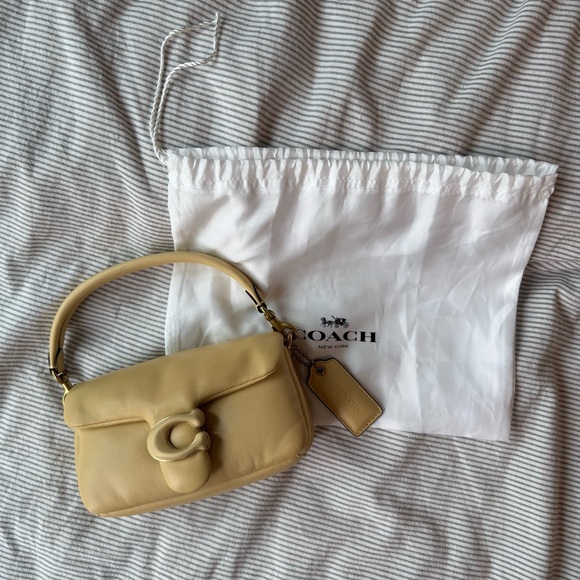Coach Tan Mini Bag with Leather Finish - Picture 1 of 5
